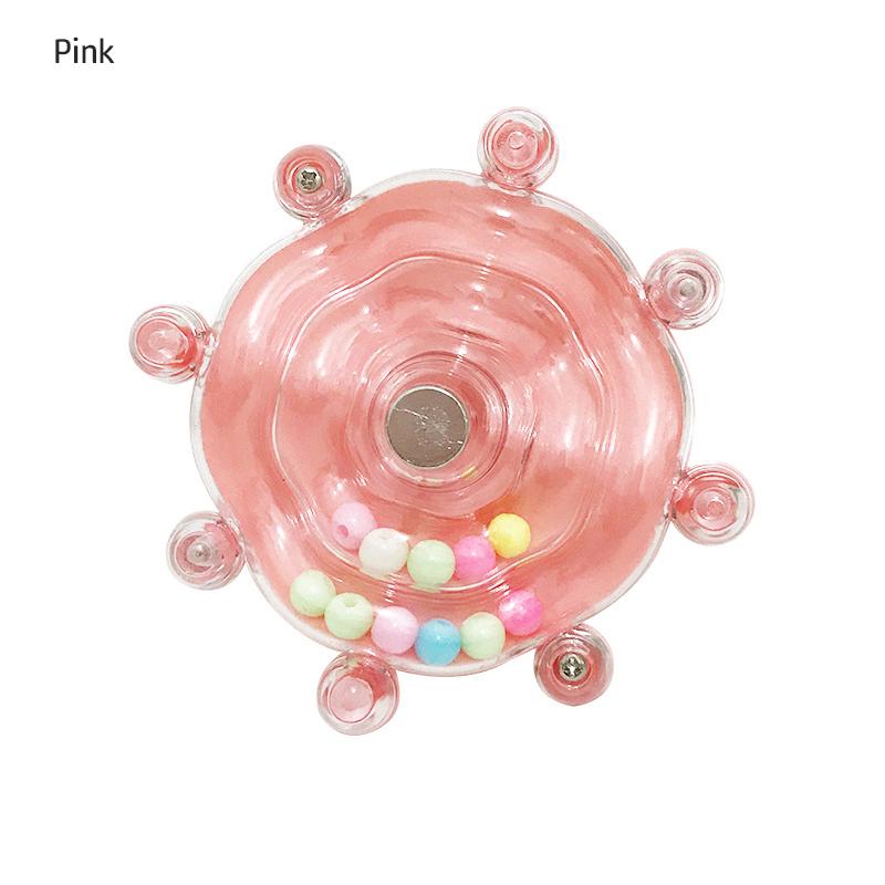

Parrot Flying Saucer Spinning Toy Interactive Bird Chew Toy Self Amusing Rotating Wheel Toy For Cockatiel Lovebird Small Birds розовый