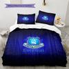 Everton F.C Pattern Bedding Quilt Set  Home Decoration  Gift (1 * duvet cover + 2 * pillowcase  without core)