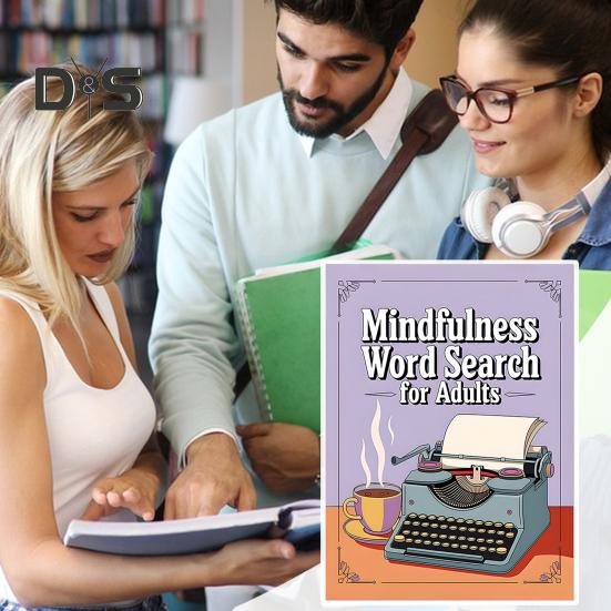 Mindfulness Word Search Book for Adults Relaxing Puzzle Book for Stress Anxiety Relief Calming Word Search Puzzles To Keep Your Mind Peaceful And