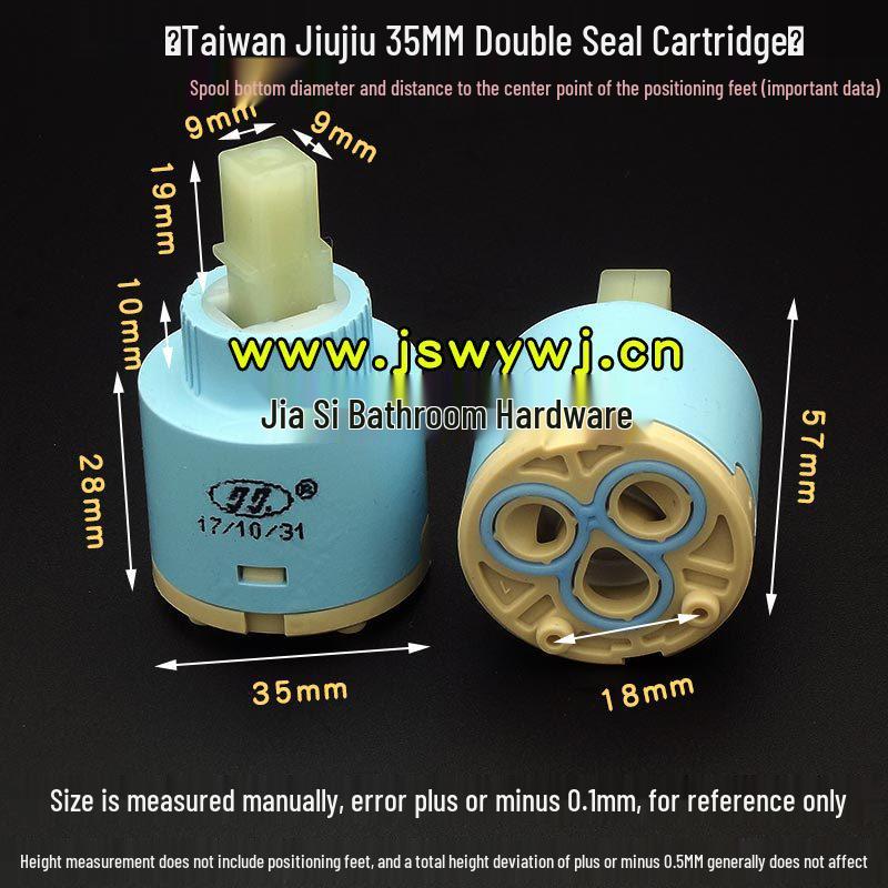 

Керамічний дисковий змішувальний картридж для кухонного змішувача - Гаряча та холодна вода, 25/35/40 мм