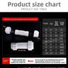 I.D 20/25/32/40mm White PVC Quick Connect Water Pipe Joint Fast Direct Fitting for Water Supply Pipe