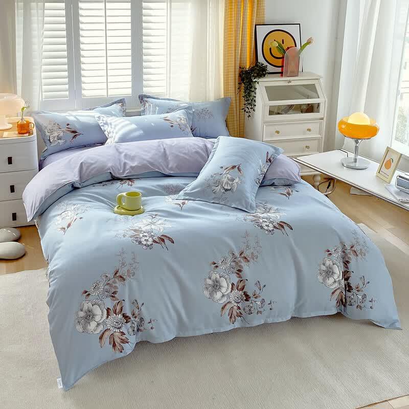 Grace Wan Ting Plant Cashmere 4-Piece Bedding Set