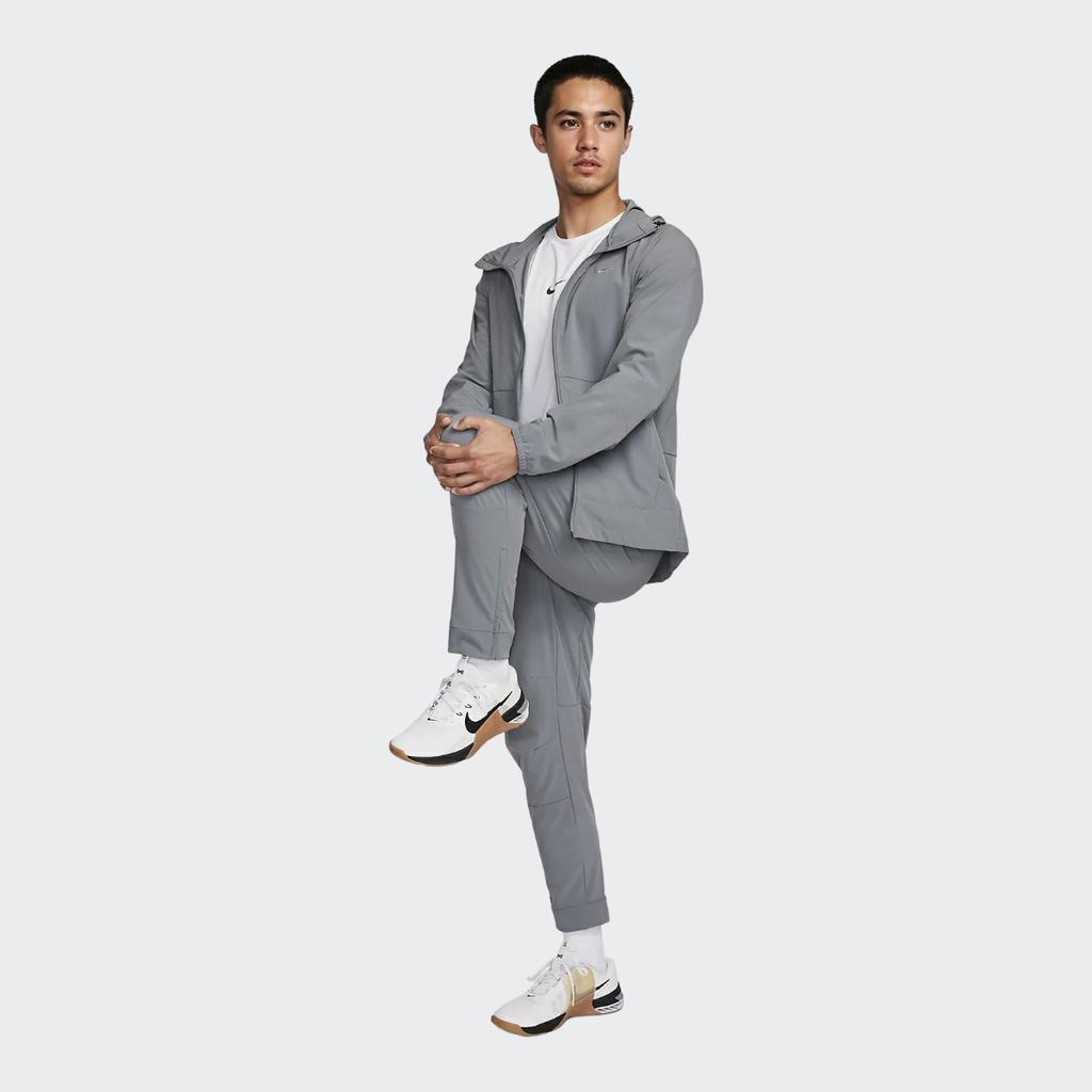 Nike Solid Color Logo Training Woven Hooded Jacket Men Outerwear Gray FB7552-084