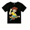 Fashion Anime Football Boy Game Print Outdoor Street Kids T-shirt and Shorts Summer Home Casual Outfit Boy and Girl's Sports Set