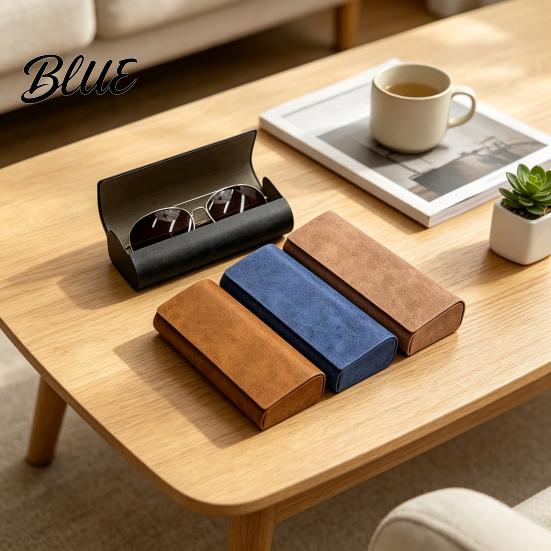 Travel Eyewear Organizer Vintage Magnetic Eyeglasses Case  Hard Shell Sunglasses Holder for Portable Spectacle Protector Travel  Anti Crush