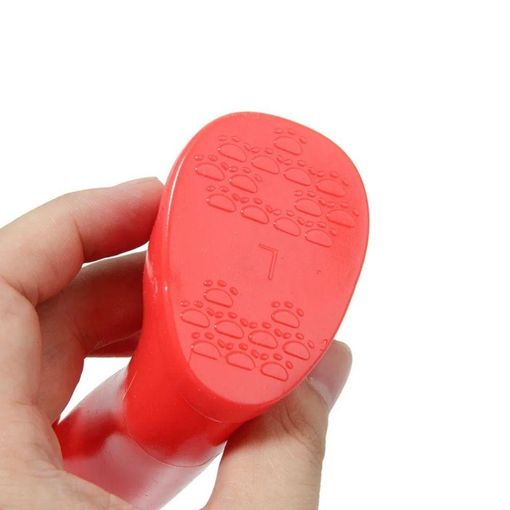 4Pcs Stretchy Pet Dog Shoes Non Slip Foot Cover Easy To Wear Dog Rain Boots Running