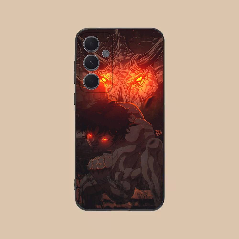 

Cool B-Baki H-Hanma Phone Case For Samsung S25,24,21,22,23,20,S30,Ultra,Plus,Fe,Lite,Note,5G Black Cover SamsungS21plus