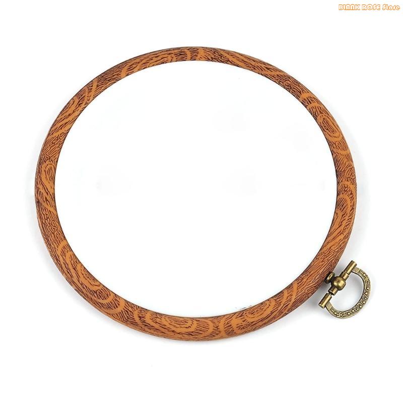 

K1AE Round Embroidery Frame Embroidery Hoop Adjustable Crosses Stitching Hoop 14cm