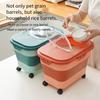 Collapsible Cat Dog Food Storage Container Dry Cat Food Box With Lids Airtight Sealing Kitchen Grain Rice Storage Boxes