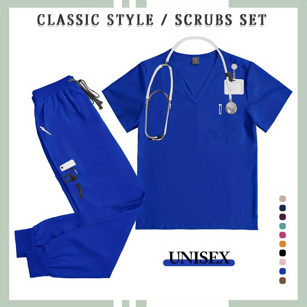 Hot Sale Hospital Pullover Set Women Men Lab Pet Shop Room Uniform Gown Nurse Workwear Accessories