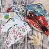 Portable Tableware Bag Japanese Printing Reusable Drink Straw Chopstick Cutlery Pouch Drawstring Bag Cutlery Bag For Spoon Fork