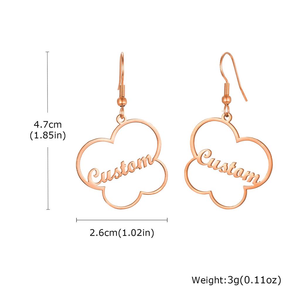 Exquisite Customized Earrings for Women, Personalized Name Letter Jewelry, Birthday Anniversary Gift