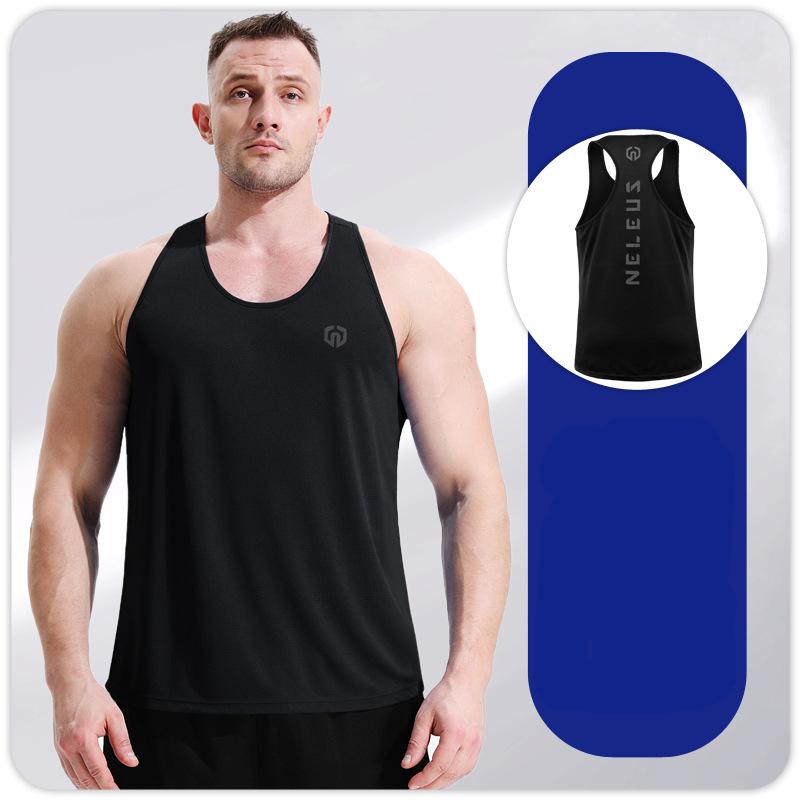 Men's Tank Vest Fitness Sleeveless Shirts Gym Shirt Bodybuilding Mesh Breathable Quick-drying Singlet Workout Running Tops S M L XL XXL 3XL 4XL