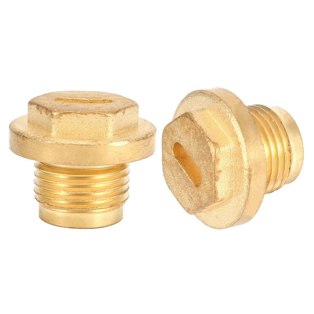 2pcs Differential Diff Brass Filler Drain Plugs with Seal Ring Fits for Land Rover Discovery 2
