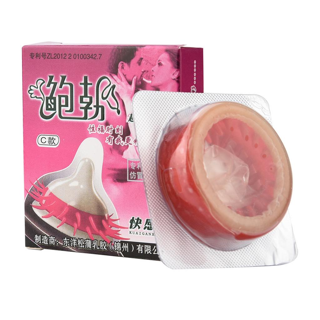 Adult Condoms Latex Sensitive Dotted Massage Ribbed Stimulate 6pc