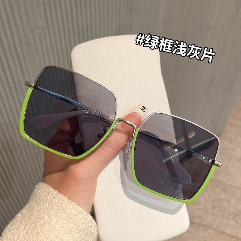 New Style Women Sun Glasses Semi-Rimless Big Size Uv Protection Woman Sunglasses European American Sunglasses Men