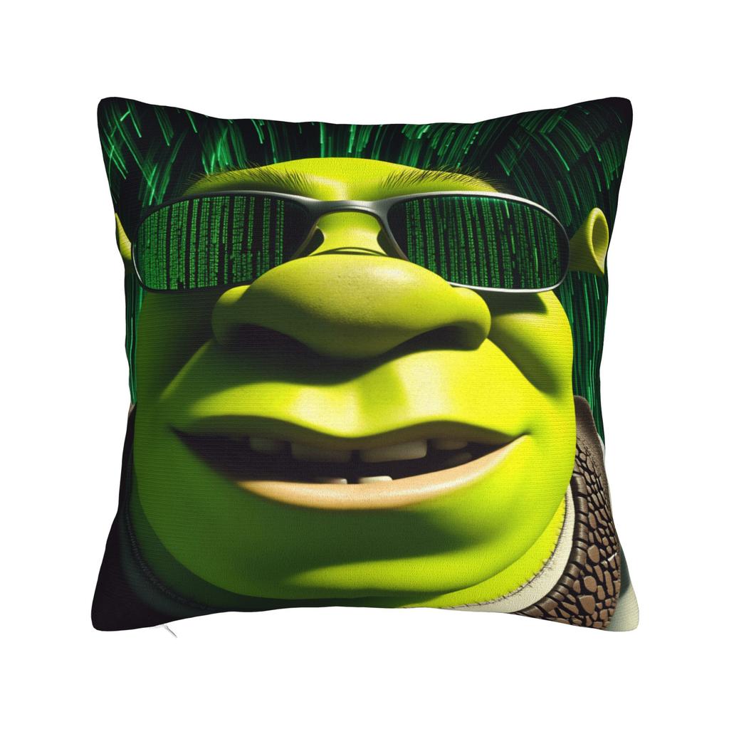 Polštářový potah Shrekův vtipný polštář Vlastní potah na polštář Novinka Povlak na polštář na pohovku ložnici domácí dekorace