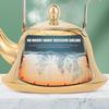 2L Whistling Tea Kettle Stovetop, Stainless Steel Teapot Water Kettle with Removable Tea Infuser, Mirror Polished Retro Tea Maker for Gas, Induction