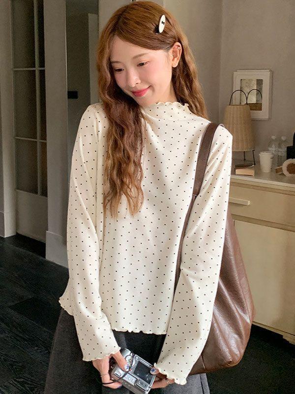 Autumn/Winter Slim Fit Long-Sleeve Top for Women - Spicy Girl Style, Flattering and Versatile