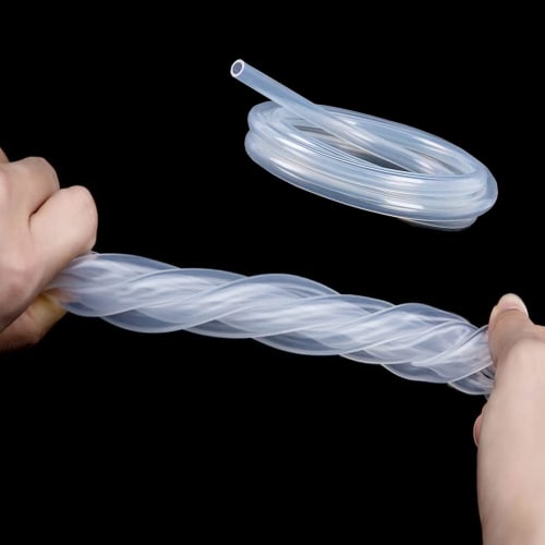 LIKENNY Silicone Tube 4mm x 6mm Air Hose Weatherproof Heat Resistant Clear Tube Silicone Hose Water Pipe Flexible Transparent Length 3M (4mm*6mm 3M)