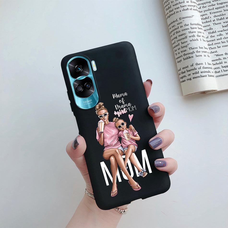 For Huawei Honor 90 Lite Case Honor90 Lite Soft Silicon Super Mom Baby Fashion Girls Back Cover for Honor 90 Lite 5G 6.7" Fundas