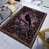 Multiple sizes Mysterious Raven Decor Rug Pattern Carpet for Living Room Bedroom Sofa Home Decor Non-slip Floor Mat Luxury Gift