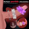 Mens 3 Pcs/Set Penis Rings Set Penis with 3D Beads for Couple Sex Penis Toy Male Delay Ejaculation Lasting Silicone Erection Ring Male Sex Toys