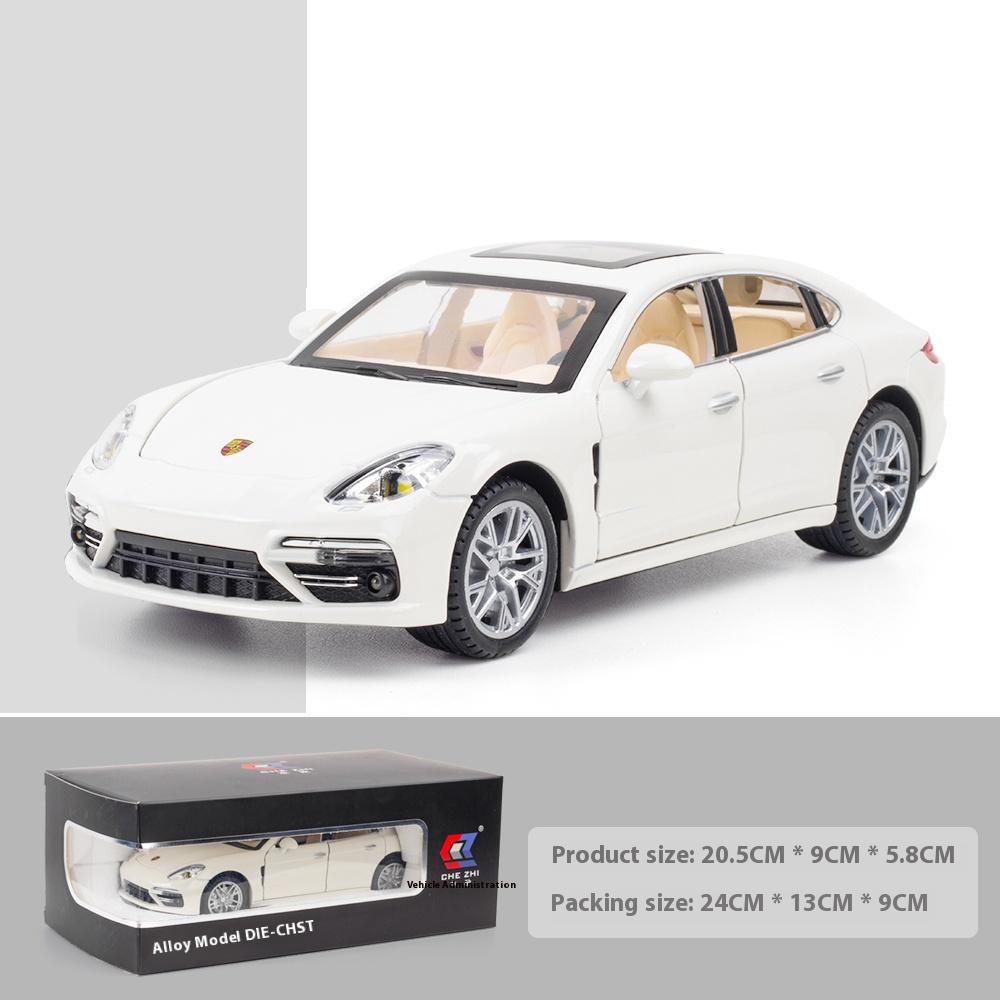 1/24 Porsche Panamera Metal Die-cast Sports Car Model Simulation Sound and Light Sedan Model Can Collect Ornaments for Boys Birthday Gifts
