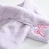 Sciarpa Invernale con Fiocco in Velluto per Bambini - Calda, Antivento, Monocolore