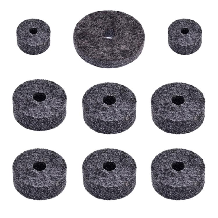 18Pcs/Set Drum Felts Pad Anti-Scratch Protect Cymbal Compact Felt Pad