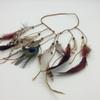 Haarschmuck Damen Hippie Verstellbarer Kopfschmuck Boho Pfauenfeder Haarband Stirnband