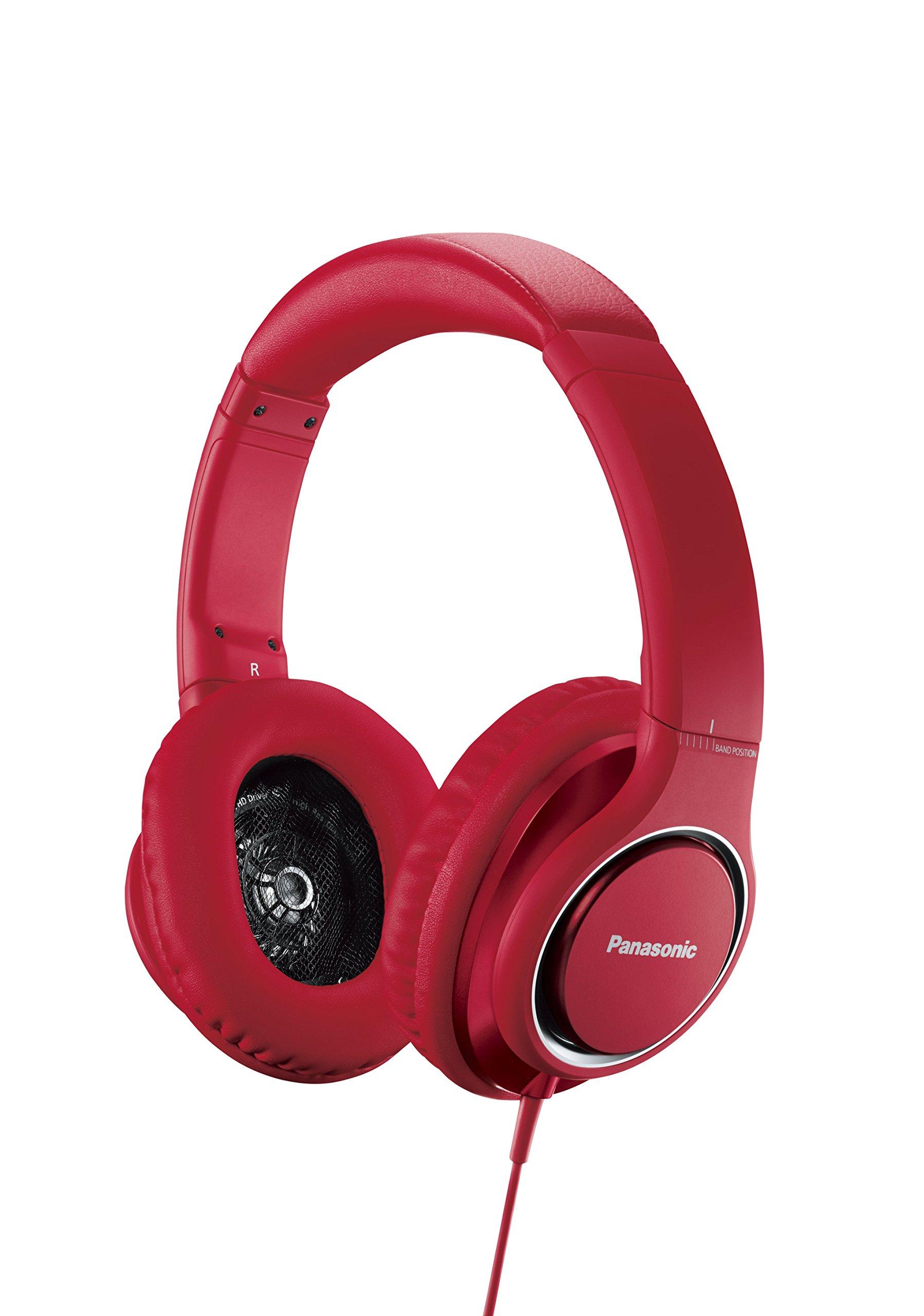 

Наушники закрытого типа Panasonic, совместимые с аудио высокого разрешения, красные, RP-HD5-R
