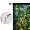 Set Of 2 Plant Glass Window Printed Curtain Home Decoration Curtains All Season Decorative Artistic Made Polyester