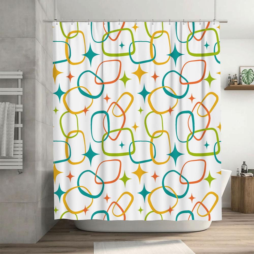 Home Shower Curtains for Bathroom Waterproof Fabric Modern Nordic Style Bathroom Curtains Shower Curtain 180x200