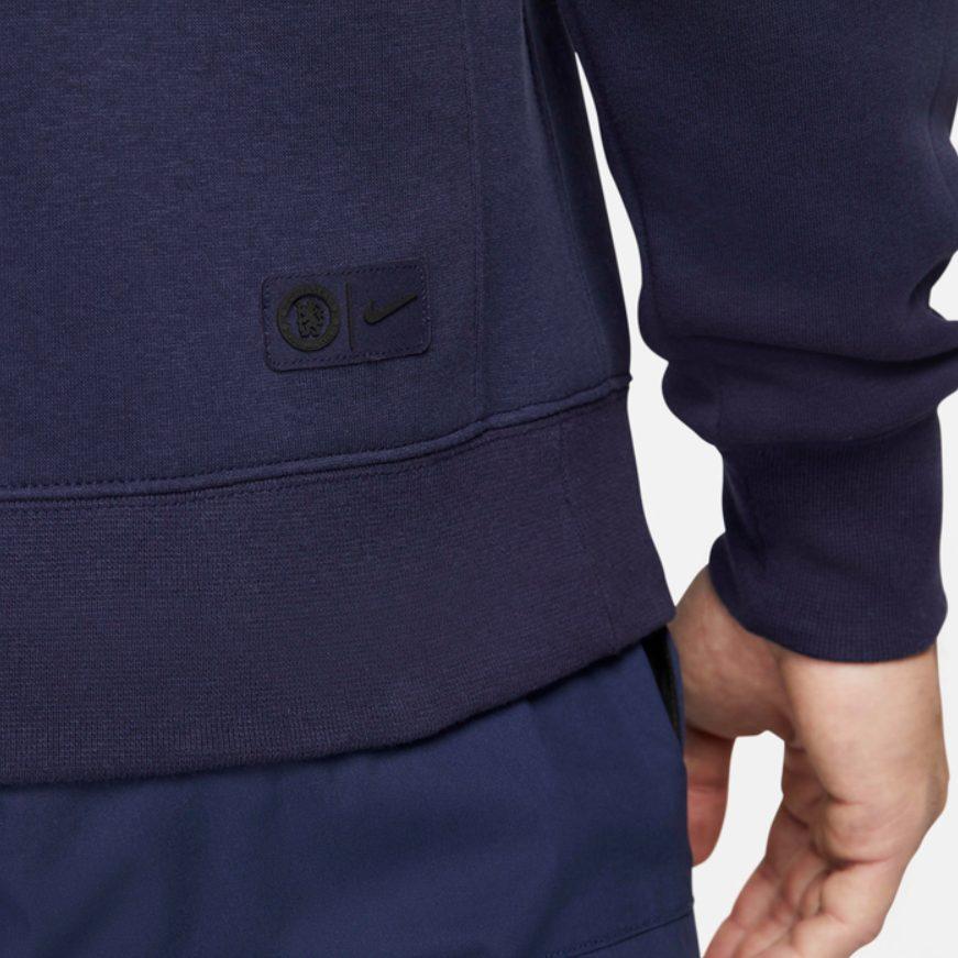 Nike Fleece Lined Casual Sports, Winter Sweatshirt Men's Dark Blue DD4504-498