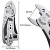Multifunctional 9 In 1 Keychain Plier Screwdriver Pocket Tools Outdoor Camping Multi-purpose Pliers and Wrench