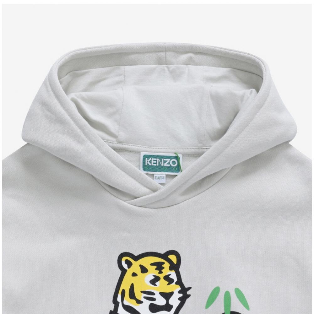 Kenzo K25838 261 Kotora Kotora Tiger Logo Kids Hoodie