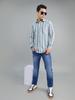 Monte Carlo Men's Regular Fit Striped Full Sleeve Shirt
