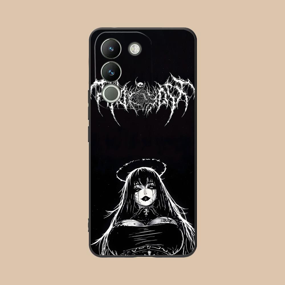 Terror Gothic Art Mobile Phone Case for VIVO V60 V50 V40 V30 V29 V27 V25 V23 Pro Lite 5G Colorful Printing Cover Pretty Cover