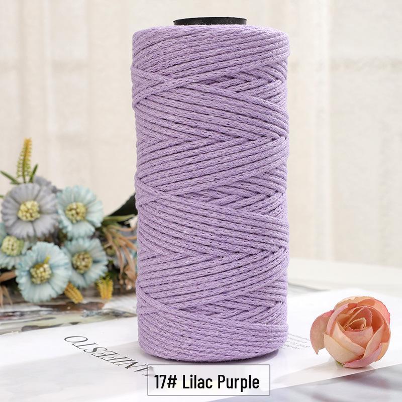 2mm Round Strand Hollow Yarn for European Style Crochet Bags, DIY Projects & Hand Knitting - Multi-Color Options