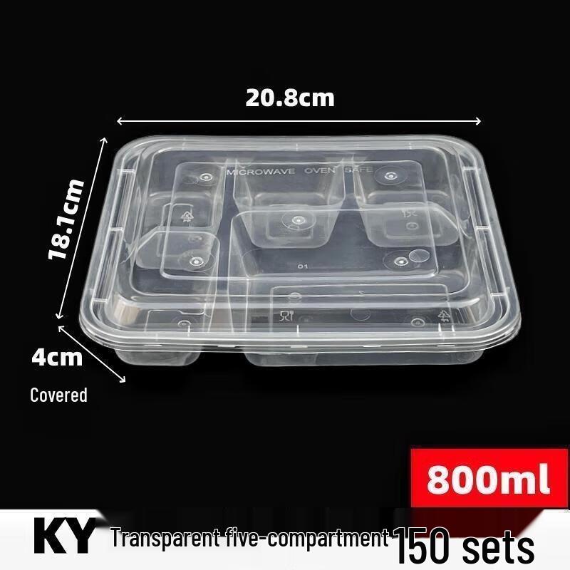 

JingJingRS Disposable Multi-Compartment Takeout Food Containers