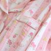 Rose Soft Pajamas Crepe Cotton Pajama Sweet Sleepwear Set Long Sleeved Homewear Skin-Friendly Simple Pyjamas