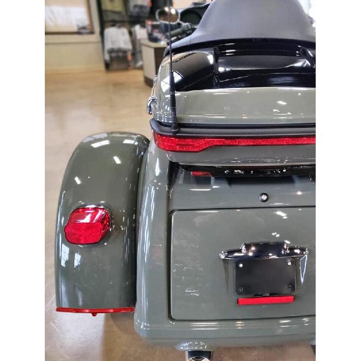 HDBUBALUS Motorcycle Rear Fender Blades Led Tail Light Brake Stop Running Lamp for Harley Touring Trike Glide 2009-2025 (Color: Red)