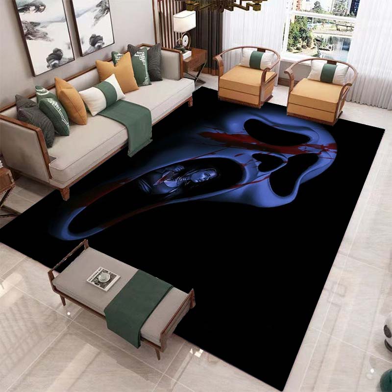 Horror Halloween Carpet for Living Room Home Decoration Sofa Coffee Table Area Rugs Mat Bathroom Non-slip Floor Mat