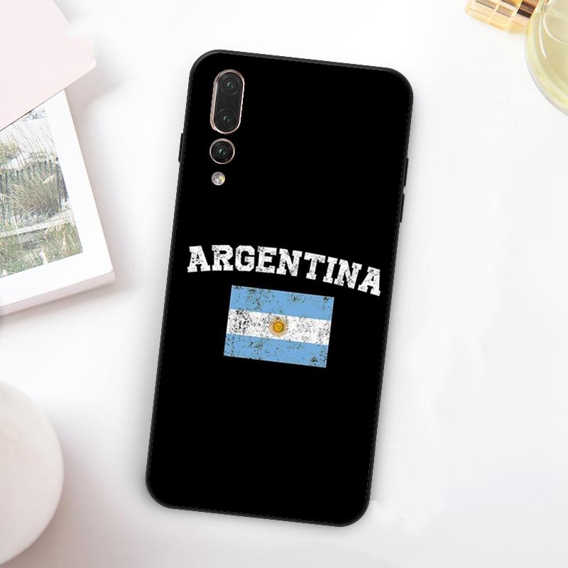 Argentina Flag For Huawei Nova 11 10 9 SE Y70 Y60 Y90 Y61 Y91 Y73 Y72 12i 11i 8i P30 P40 Lite P60 Pro Case