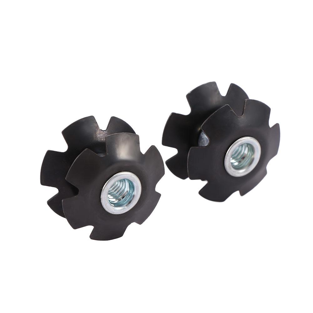Ahead Steer tubes 28.6mm Bike Headset Star Nuts Fastening Bolts Front Fork Mount Core Fangled Nut