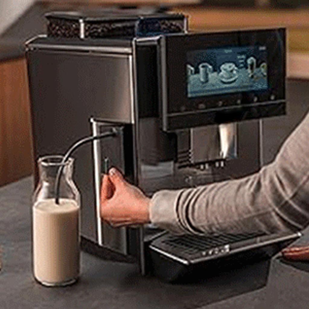 Coffee Machine Milk Container Adapter with Suction Hose Milk Frother Replacement for Automatic Coffee Maker