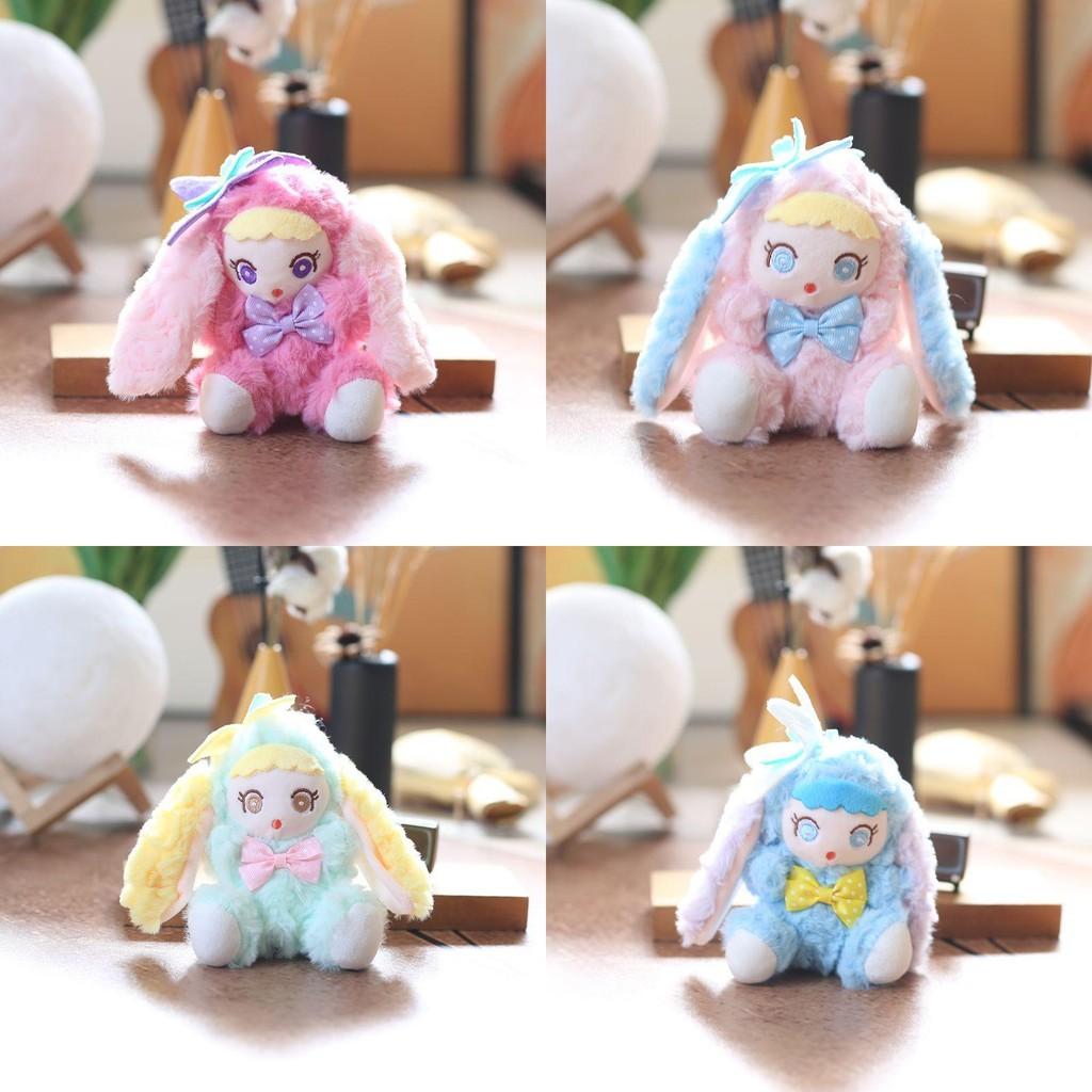 Plush Rabbit Cute Toy Keychain Stuffed Pp Cotton Bag Decor For Gift Girls