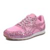Sports  Leisure Shoes Autumn Sequin Sponge  Heel Tie Up Rhinestone Thick Soled Women's Shoes