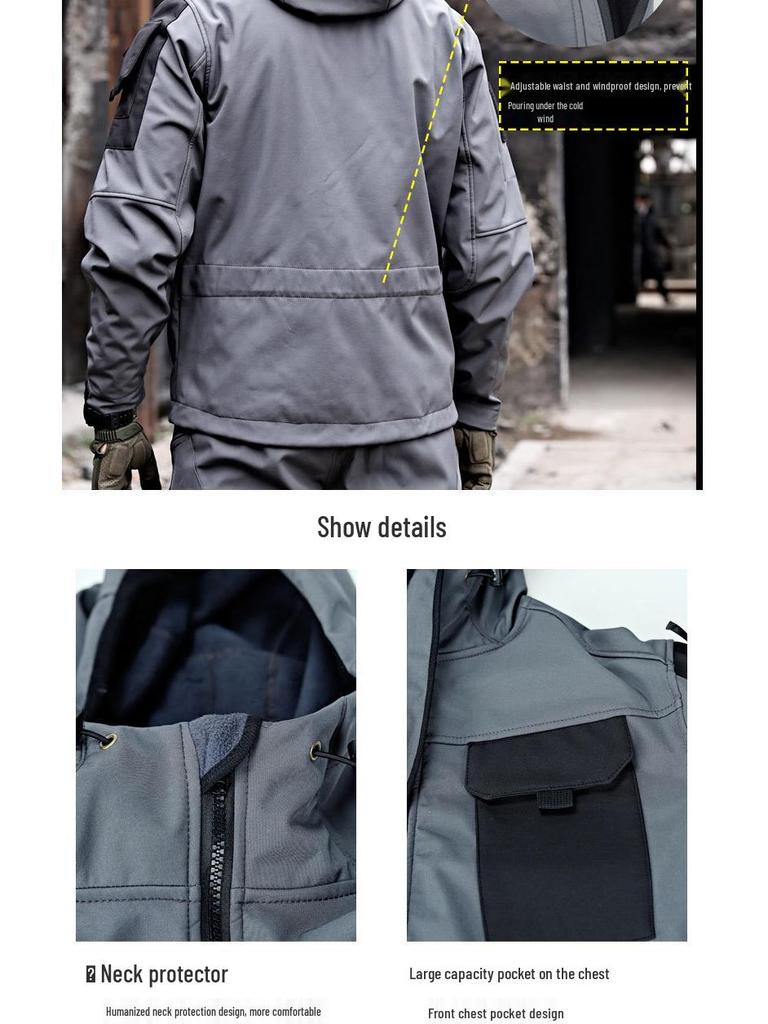 Beetle Invader Tactical Softshell Windbreaker: Waterproof Outdoor Autumn/Winter Jacket